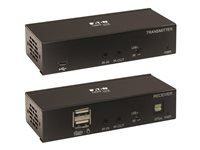 Eaton Tripp Lite Series DisplayPort to HDMI over Cat6 Extender Kit with KVM Support, 4K 60Hz, 4:4:4, USB, PoC, HDCP 2.2, up to 230 ft., TAA - Förlängd räckvidd för audio/video - HDMI, DisplayPort - över CAT 6 - upp till 70 m - TAA-kompatibel - för P/N: B127A-010-H, P580-015-8K6, P580-020-8K6, P580-025-8K6, P580-030-8K6 B127A-1A1-BDBH
