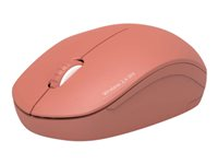 PORT Connect Collection - Mus - höger- och vänsterhänta - optisk - 3 knappar - trådlös - 2.4 GHz - USB / USB-C trådlös mottagare - terrakotta 900542