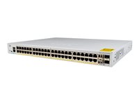 Cisco Catalyst 1000-48P-4X-L - Switch - Administrerad - 24 x 10/100/1000 (PoE+) + 24 x 10/100/1000 + 4 x 10 Gigabit SFP+ (upplänk) - rackmonterbar - PoE+ (370 W) C1000-48P-4X-L