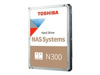 Toshiba N300 NAS HDWG51CUZSVA - Hårddisk - 12 TB - inbyggd - 3.5" - SATA 6Gb/s - 7200 rpm - buffert: 512 MB HDWG51CUZSVA