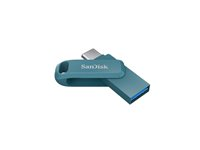 SanDisk Ultra Dual Drive Go - USB flash-enhet - 256 GB - USB 3.2 Gen 1 / USB-C - navagio bay SDDDC3-256G-G46NBB