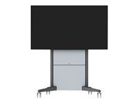 SMS Presence - Vagn - för LCD-skärm/pekskärm - låsbar - aluminium, antracitgrå - skärmstorlek: från 46 tum PR031010-P0