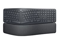 Logitech Ergo Series ERGO K860 for Business - Tangentbord - full size - trådlös - 2.4 GHz, Bluetooth 5.0 LE - QWERTY - hela norden - grafit 920-010348