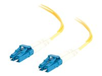 C2G LC-LC 9/125 OS1 Duplex Singlemode PVC Fiber Optic Cable (LSZH) - Patch-kabel - LC enkelläge (hane) till LC enkelläge (hane) - 10 m - 10 m - fiberoptisk - duplex - 9 / 125 mikrometer - OS1 - halogenfri - gul 85609