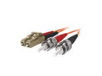 Belkin - Nätverkskabel - LC/PC-multiläge (hane) till ST/PC multiläge (hane) - 1 m - 1 m - fiberoptisk - 50/125 mikron F2F402L0-01M