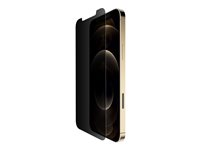 Belkin ScreenForce UltraGlass - Skärmskydd för mobiltelefon - med sekretessfilter - för Apple iPhone 12 Pro Max OVA047ZZ