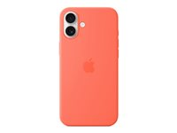 Apple - Baksidesskydd för mobiltelefon - MagSafe-kompatibilitet - silikon - orangeröd - för iPhone 16 Plus MDGT4ZM/A